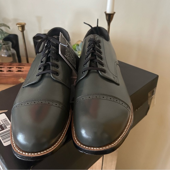 Stacy Adams Madison Cap Toe Oxford Leather Gray NEW Mens Dress Shoes Size 10.5 D - Picture 2 of 9
